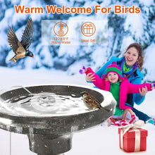 Load image into Gallery viewer, 70W Bird Bath Deicer Aluminum Alloy Water Heater with Thermostat Auto Shutdown
