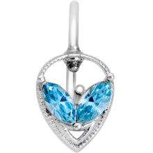 将图片加载到图库查看器，20G 5/16 Aqua Gem Alien Nose Hoop
