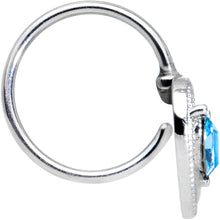 将图片加载到图库查看器，20G 5/16 Aqua Gem Alien Nose Hoop
