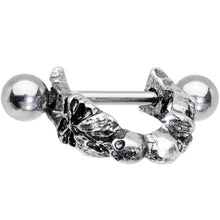 Load image into Gallery viewer, 16G 3/8 Scary Skull Halloween Cartilage Cuff
