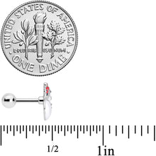 Load image into Gallery viewer, 16G 1/4 Aurora Gem Snowman Christmas Cartilage Tragus Earring
