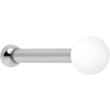 将图片加载到图库查看器，20G 1/4 White Matte 2mm Nose Bone
