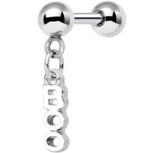 Load image into Gallery viewer, 16G 1/4 White Boo Halloween Dangle Cartilage Tragus Earring

