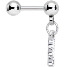 Load image into Gallery viewer, 16G 1/4 White Boo Halloween Dangle Cartilage Tragus Earring
