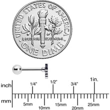Load image into Gallery viewer, 16G 1/4 White Boo Halloween Cartilage Tragus Earring
