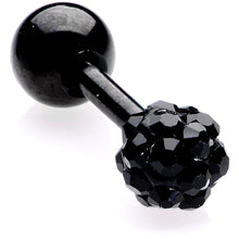 Load image into Gallery viewer, 16G 1/4 Black Red Gem Spider Halloween Cartilage Tragus Set of 3
