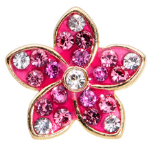 Load image into Gallery viewer, 16G 1/4  Purple Gem Gold Tone Fabulous Flower Cartilage Tragus
