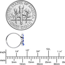 Load image into Gallery viewer, 20G 5/16 Blue CZ Gem Chandelier Nose Hoop
