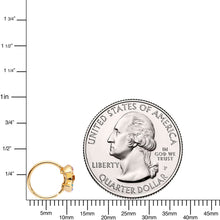Load image into Gallery viewer, 20G 5/16 Rainbow Gem Gold Tone Crescent Moon Nose Hoop
