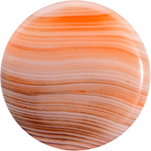 将图片加载到图库查看器，Natural Red Line Agate Stone Saddle Plug Set
