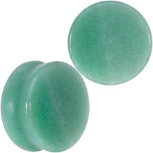 将图片加载到图库查看器，Natural Green Aventurine Stone Saddle Plug Set
