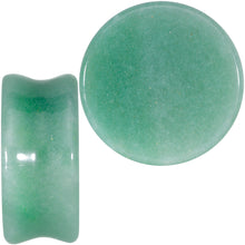 将图片加载到图库查看器，Natural Green Aventurine Stone Saddle Plug Set
