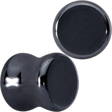 将图片加载到图库查看器，Natural Black Hematite Stone Saddle Plug Set

