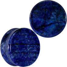 Load image into Gallery viewer, Natural Blue Lapis Stone Saddle Plug Set

