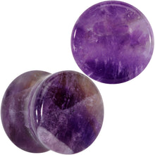 Load image into Gallery viewer, Natural Purple Amethyst Stone Saddle Plug Set
