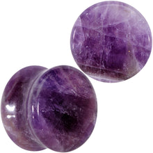 Load image into Gallery viewer, Natural Purple Amethyst Stone Saddle Plug Set
