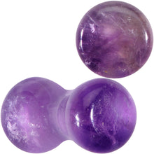 Load image into Gallery viewer, Natural Purple Amethyst Stone Saddle Plug Set
