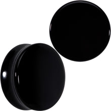 Load image into Gallery viewer, Natural Black Agate Stone Saddle Plug Set
