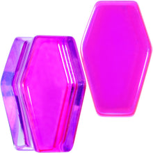 将图片加载到图库查看器，Aurora Purple Cloudy Quartz Stone Coffin Double Flare Plug Set
