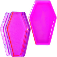 将图片加载到图库查看器，Aurora Purple Cloudy Quartz Stone Coffin Double Flare Plug Set
