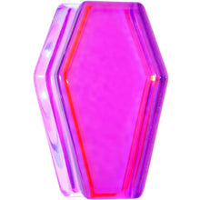 将图片加载到图库查看器，Aurora Purple Cloudy Quartz Stone Coffin Double Flare Plug Set
