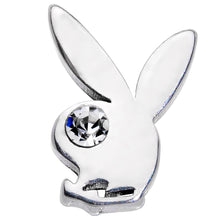 Load image into Gallery viewer, 16G 1/4 Licensed Playboy Clear CZ Gem Internally Threaded Labret

