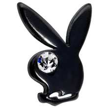 Load image into Gallery viewer, 16G 5/16 Licensed Playboy Clear CZ Black Internal Thread Labret
