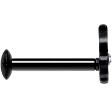 Load image into Gallery viewer, 16G 5/16 Licensed Playboy Clear CZ Black Internal Thread Labret
