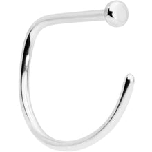 Load image into Gallery viewer, 20G 3/8 Implant Grade Titanium D Shape Nose Hoop
