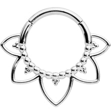 Load image into Gallery viewer, 16G 5/16 Open Petal Flower Hinged Segment Ring
