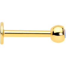 将图片加载到图库查看器，16G 5/16 Aurora Gem Gold Tone Press Fit Labret Monroe Tragus
