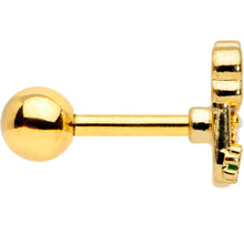 Load image into Gallery viewer, 16G 1/4 Gold Tone St Patricks Beer Mug Cartilage Tragus Earring
