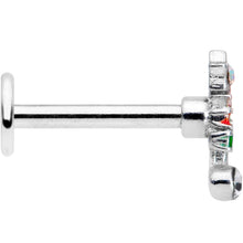 Load image into Gallery viewer, 16G 5/16 Red Green Gem Christmas Tree Labret Monroe Tragus
