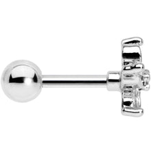 Load image into Gallery viewer, 16G 1/4 Clear Gem Pretty Petals Flower Cartilage Tragus Earring

