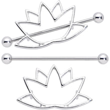 Load image into Gallery viewer, 14G 3/4 Open Lotus Flower Nipple Shield Set

