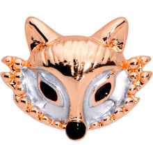 Load image into Gallery viewer, 16G 1/4 Rose Gold Tone Fashion Fox Cartilage Tragus Earring
