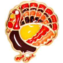 Load image into Gallery viewer, 16G 1/4 Gold Tone Turkey Thanksgiving Cartilage Tragus Earring
