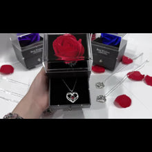 将图片加载到图库查看器，Permanent Rose Gift Box, Love Rose Multi Pendant Necklace, Women's Simple and Exquisite Jewelry, Gift for Mother, Lover, Best Friend, New Year's Gift, Mother's Day Gift, Birthday Gift, Party, Thanksgiving Gift, Allergen resis
