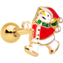 Load image into Gallery viewer, Holiday Snowman Santa Tragus Cartilage Earring
