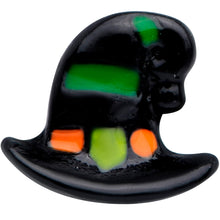 Load image into Gallery viewer, 20G 1/4 Black Striped Witch Hat Halloween Nose Bone
