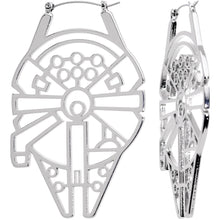 Load image into Gallery viewer, Officially Licensed Star Wars Millennium Falcon Tunnel Plug Earrings
