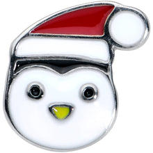 Load image into Gallery viewer, Festive Penguin Santa Christmas Barbell Tongue Ring
