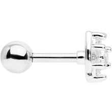 Load image into Gallery viewer, 16G 1/4 Clear CZ Gem Beauty Bow Cartilage Tragus Earring
