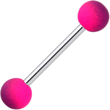 Load image into Gallery viewer, Pink Purple Ombre Soft Finish Barbell Tongue Ring
