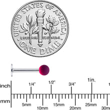 将图片加载到图库查看器，16G 5/16 Pink Purple Ombre Soft Finish Labret Monroe Tragus
