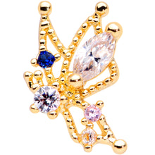 Load image into Gallery viewer, 16G 1/4 Clear CZ Gem Star Angel Christmas Cartilage Tragus
