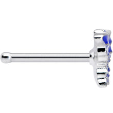 Load image into Gallery viewer, 20G 1/4 Beautiful Blue Butterfly Nose Bone
