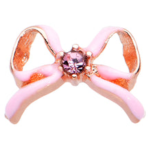 将图片加载到图库查看器，20G 1/4 Pink Gem Pink Pretty Bow Nose Bone
