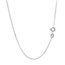 将图片加载到图库查看器，14k White Gold Faceted Cable Link Chain 1.3mm
