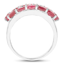Load image into Gallery viewer, 3.52 Carat Genuine Ruby .925 Sterling Silver Ring

